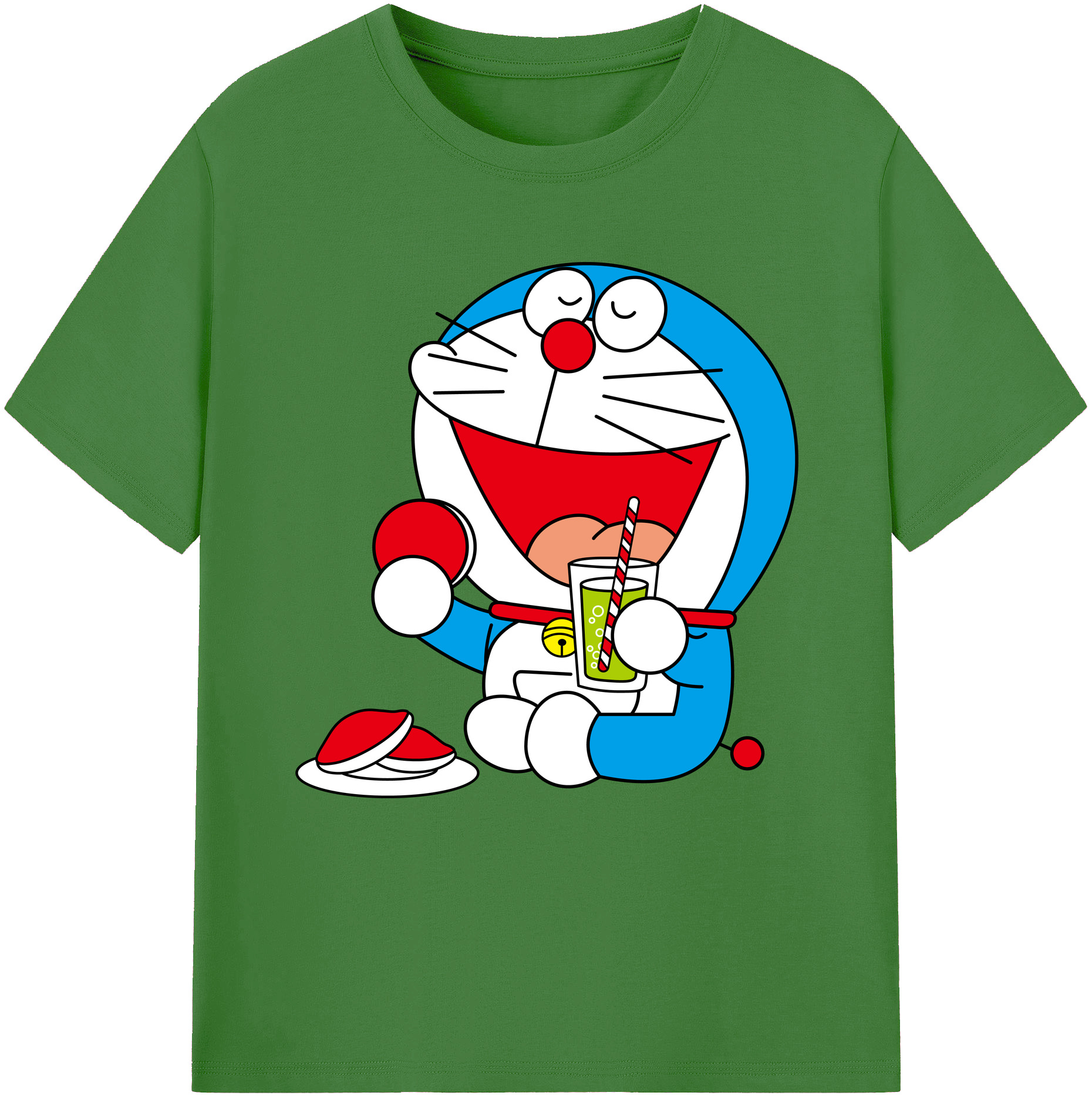 （画像用） ドラえもん Doraemon レディースカジュアルプリントTシャツ（綿100％）
